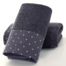 Cotton Towel with Circles Pattern